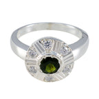 Tourmaline Halo Indian Sterling Silver multicolor Gemstone Featherlight Glamorous Ring Jewellery