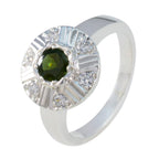 Tourmaline Halo Indian Sterling Silver multicolor Gemstone Featherlight Glamorous Ring Jewellery