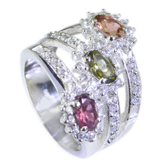Garnet Trilogy Indian 92.5 Silver Red Gemstone Essential  Abstract Ring Jewelry