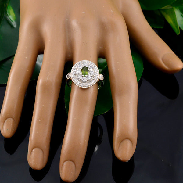 Tourmaline Halo Egyptian Silver multicolor Gemstones Classic Modern Ring Jewellery