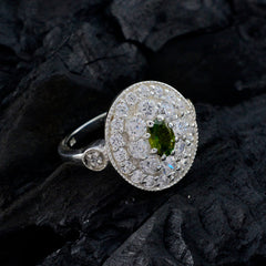 Tourmaline Halo Egyptian Silver multicolor Gemstones Classic Modern Ring Jewellery