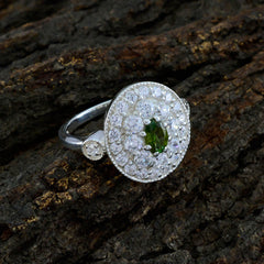 Tourmaline Halo Egyptian Silver multicolor Gemstones Classic Modern Ring Jewellery