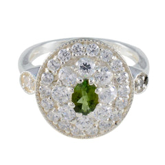 Tourmaline Halo Egyptian Silver multicolor Gemstones Classic Modern Ring Jewellery