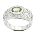 Tourmaline Halo Indian Sterling Silver multicolor Gemstones Classic Modern Ring Jewellery