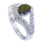 Tourmaline Halo German 925 Silver multicolor Gemstones Tiny Modern Ring Jewellery