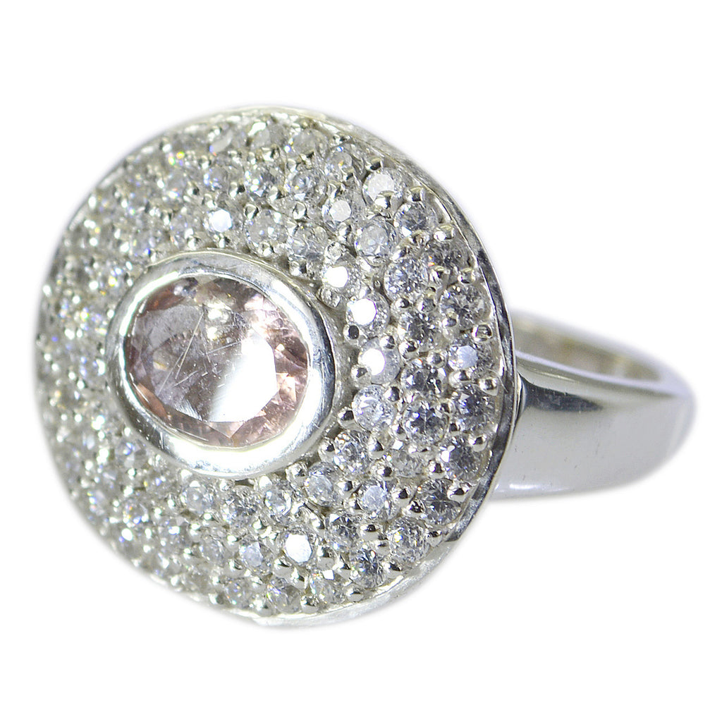Tourmaline Halo Egyptian Silver multicolor Gemstone Eye catching Abstract Ring Jewelry