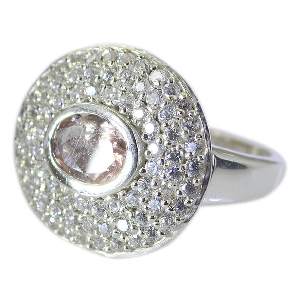 Tourmaline Halo Egyptian Silver multicolor Gemstone Eye catching Abstract Ring Jewelry