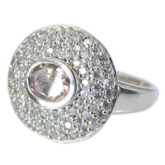 Tourmaline Halo Egyptian Silver multicolor Gemstone Eye catching Abstract Ring Jewelry