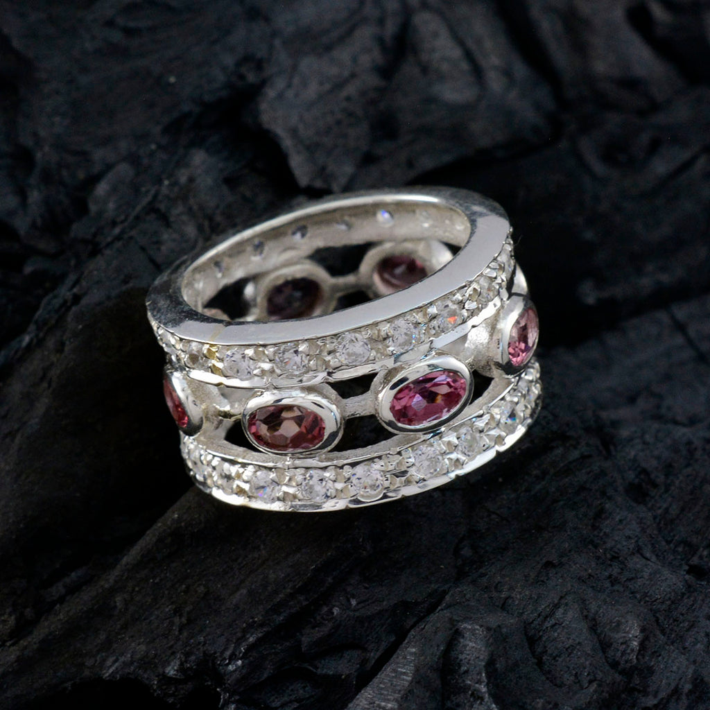Tourmaline multiple Moroccan 92.5 Silver multicolor Gems Essential  Eternity Band Jewelry