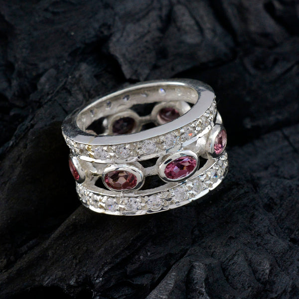 Tourmaline multiple Moroccan 92.5 Silver multicolor Gems Essential  Eternity Band Jewelry
