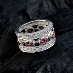 Turmalin mehrere marokkanische 92,5 Silber mehrfarbige Edelsteine Essential Eternity Band Schmuck