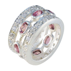 Turmalin mehrere marokkanische 92,5 Silber mehrfarbige Edelsteine Essential Eternity Band Schmuck