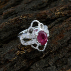 Tourmaline Halo African 925 Sterling Silver multicolor Gems Mid weight Boho Ring Jewelry