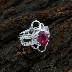 Tourmaline Halo African 925 Sterling Silver multicolor Gems Mid weight Boho Ring Jewelry