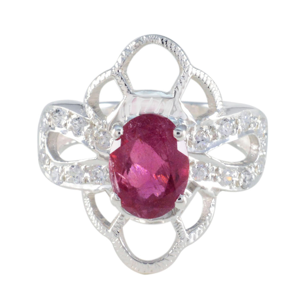 Tourmaline Halo African 925 Sterling Silver multicolor Gems Mid weight Boho Ring Jewelry