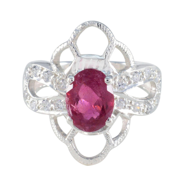 Tourmaline Halo African 925 Sterling Silver multicolor Gems Mid weight Boho Ring Jewelry