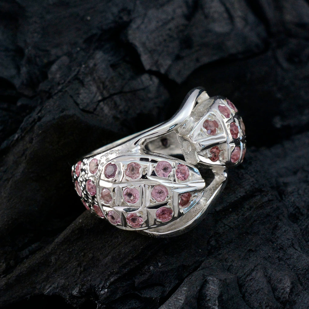 Tourmaline multiple Moroccan Sterling Silver multicolor Gemstones Essential  Abstract Ring Jewelry