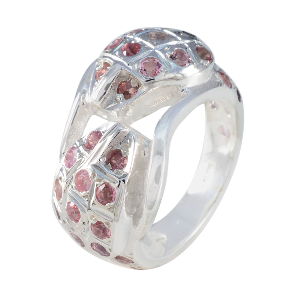 Tourmaline multiple Moroccan Sterling Silver multicolor Gemstones Essential  Abstract Ring Jewelry