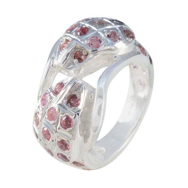 Tourmaline multiple Moroccan Sterling Silver multicolor Gemstones Essential  Abstract Ring Jewelry