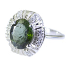 Tourmaline Halo African 925 Sterling Silver multicolor Gemstone Featherlight Graceful Ring Jewellery