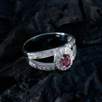 Tourmaline Halo Indian 925 Silver multicolor Gemstones Tiny Romantic Ring Jewelry