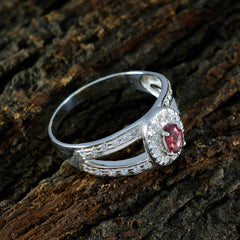 Tourmaline Halo Indian 925 Silver multicolor Gemstones Tiny Romantic Ring Jewelry