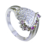 Tourmaline multiple Russian 925 Sterling Silver multicolor Gemstone Tiny Feminine Ring Jewelry