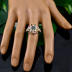 Tourmaline multiple Egyptian Silver multicolor Gems Versatile Abstract Ring Jewelry
