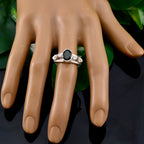 Tourmaline Solitaire African Sterling Silver multicolor Gems Minimal Love Ring Jewelry