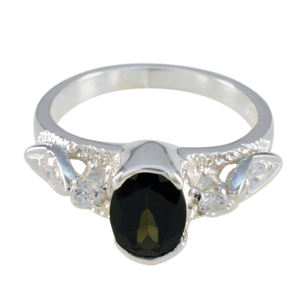Tourmaline Solitaire African Sterling Silver multicolor Gems Minimal Love Ring Jewelry