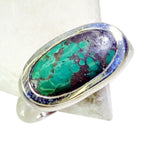 Turquoise Solitaire African 92.5 Silver Blue Gemstone Mid weight Fairytale Ring Jewellery