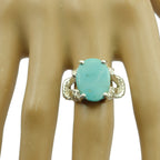 Turquoise Solitaire Australian 92.5 Silver Blue Gemstones Eye catching Rope Wire Ring Jewellery