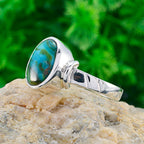 Turquoise Solitaire Moroccan 925 Sterling Silver Blue Gemstones Classic Luxurious Ring Jewellery