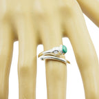 Türkis Solitär Ägyptischer Sterling Silber Blauer Edelstein Auffälliger Trendy Ring Schmuck