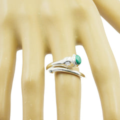 Turquoise Solitaire Egyptian Sterling Silver Blue Gemstone Eye catching Trendy Ring Jewellery