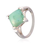 Turquoise Solitaire African 925 Sterling Silver Blue Gemstone Slim Glamorous Ring Jewellery