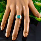 Turquoise Solitaire African Sterling Silver Blue Gems Classic Sophisticated Ring Jewellery