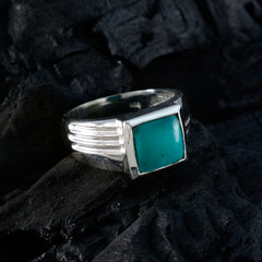 Turquoise Solitaire African Sterling Silver Blue Gems Classic Sophisticated Ring Jewellery