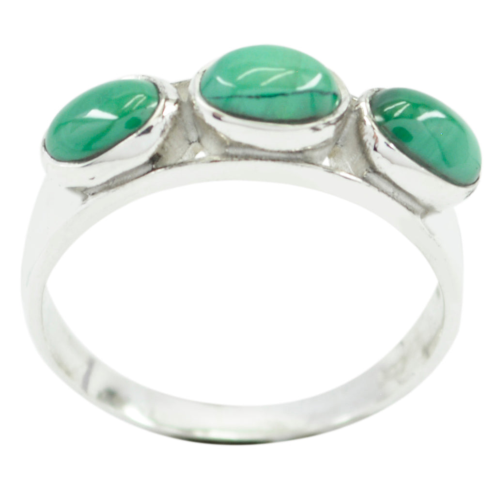 Turquoise Trilogy Japanese 925 Sterling Silver Blue Gems Dainty Contemporary Ring Jewellery