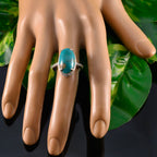 Turquoise Halo Russian 92.5 Silver Blue Gemstones Tiny Sophisticated Ring Jewellery