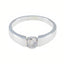 Cubic zirconia CZ Solitaire Russian 925 Sterling Silver White Gems Slim Romantic Ring Jewellery