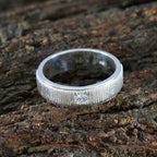 Cubic zirconia CZ Solitaire Moroccan Sterling Silver White Gemstone Mid weight Romantic Band Jewelry