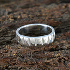 Cubic zirconia CZ Solitaire Egyptian 925 Silver White Gemstones Minimal Romantic Band Jewellery