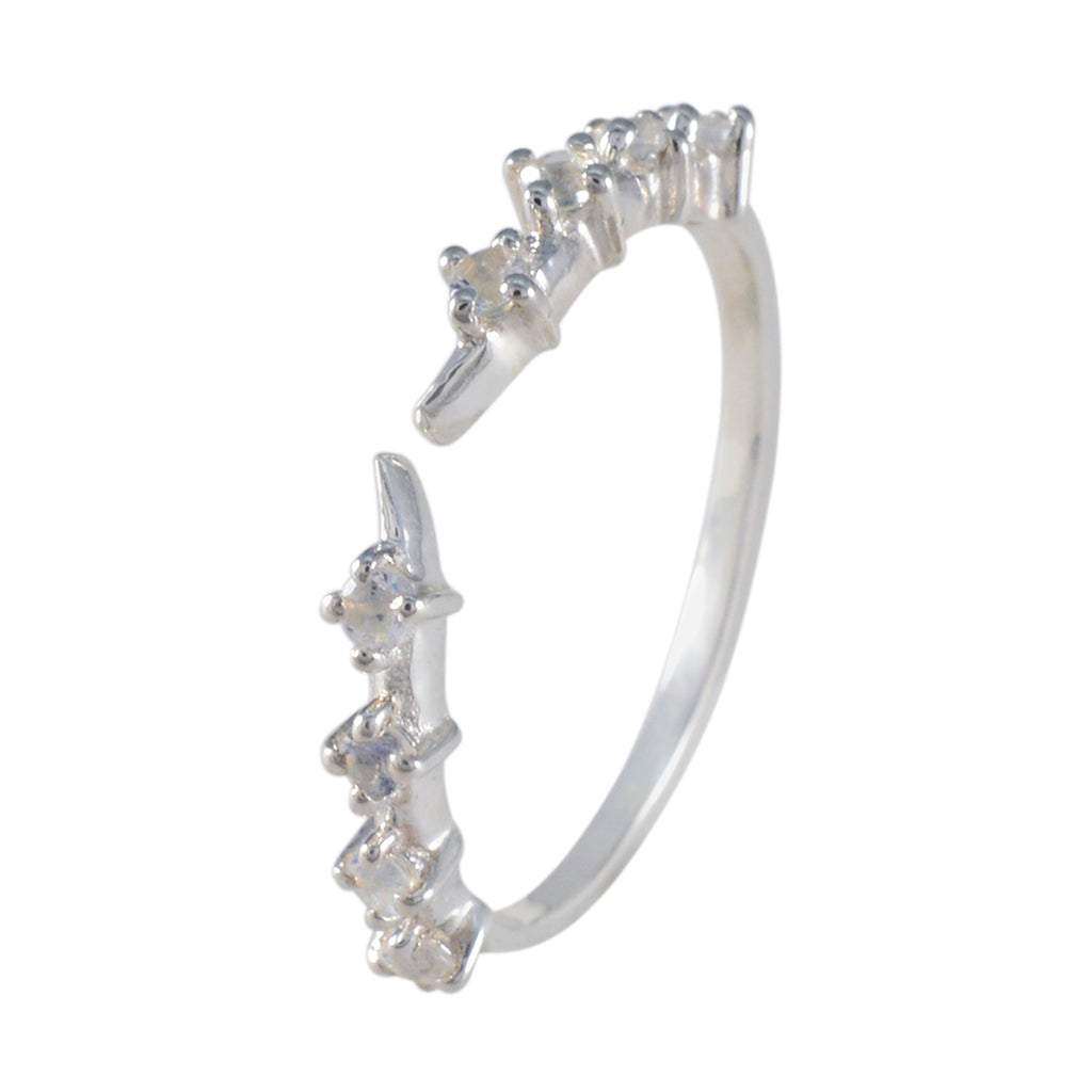 Cubic zirconia CZ multiple Turkish 925 Silver White Gemstone Elegant  Romantic Ring Jewellery