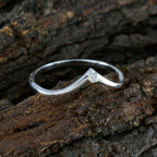 Cubic zirconia CZ Solitaire Korean Silver White Gemstone Minimalist valentine Ring Jewelry