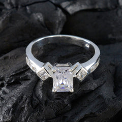 Cubic zirconia CZ Halo French Sterling Silver White Gems Tiny Boho Ring Jewelry