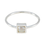 Pearl Solitaire Turkish Silver White Gemstone Elegant  Fairytale Ring Jewellery