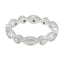 Pearl multiple American 92.5 Silver White Gemstones Delicate Eternity Band Jewellery