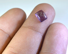 Amethyst 10PC Tiny 3x5 MM Emerald Cabochon Purple Shine semi Precious Precious Gemstone
