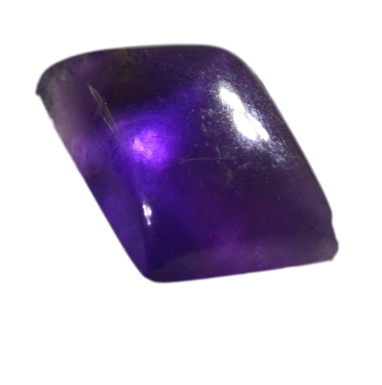 Amethyst 1PC Large 9x11 MM Emerald Cabochon Purple Brilliant semi Precious Loose Gems